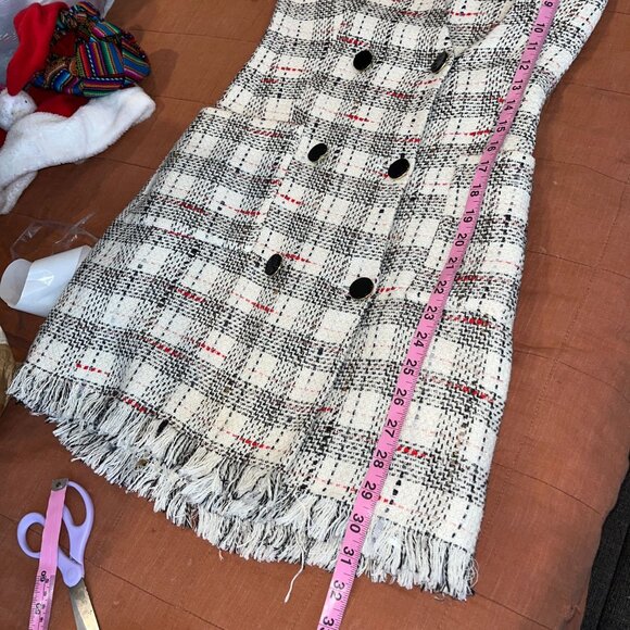 Zara Wome weed Fringe Dress Muli Color XS - Picture 12 of 14